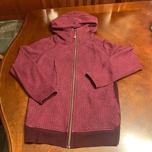 Lululemon Scuba Hoodie III Star Pixel Raspberry Bordeaux Drama size 10